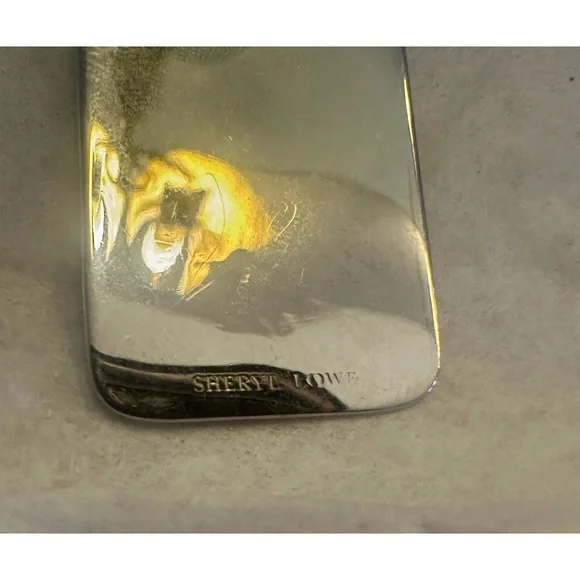 Sheryl Lowe Silver Necklace with Diamond Accent - Picture 2 of 2